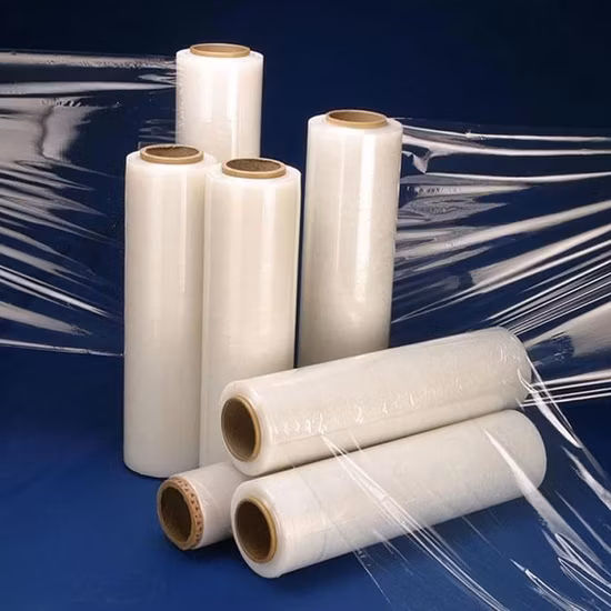 High Quality Hand Stretch Film Shrink Wrap Shipping Clear Plastic Transparent LDPE Packaging Film Green Packing